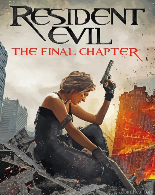 Resident Evil Video Game Serie Painting By Numbers Kits