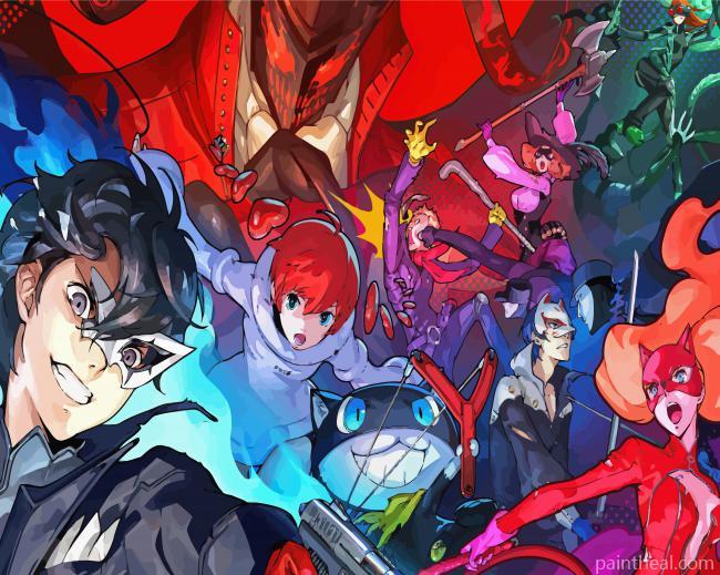 Persona 5 Video Game Painting By Numbers Kits