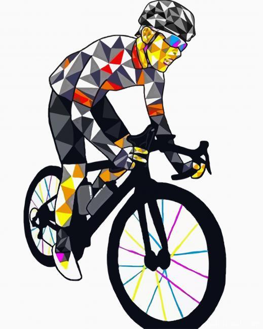 Artistic Cyclist Painting By Numbers Kits