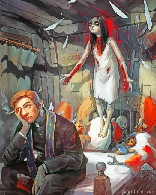 The Exorcist Art Painting By Numbers Kits