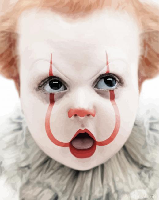 William Gray Baby Pennywise Painting By Numbers Kits