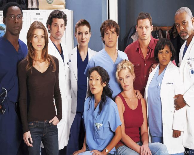 Greys Anatomy Actors Painting By Numbers Kits