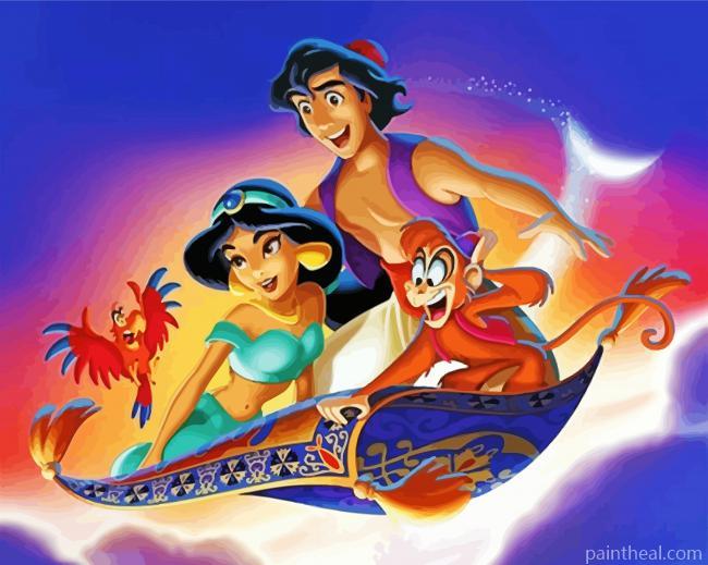 Disney Aladdin Painting By Numbers Kits