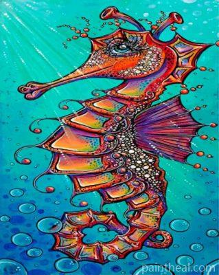 Aesthetic Seahorse Painting By Numbers Kits