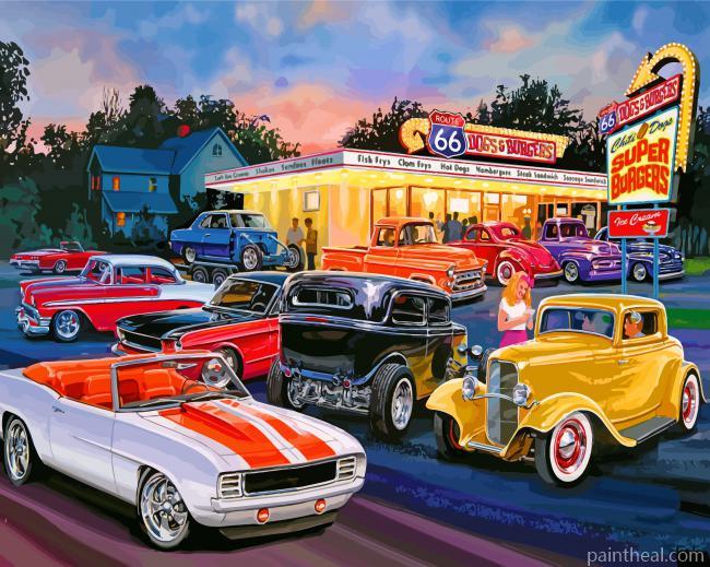 Classic Cars Painting By Numbers Kits