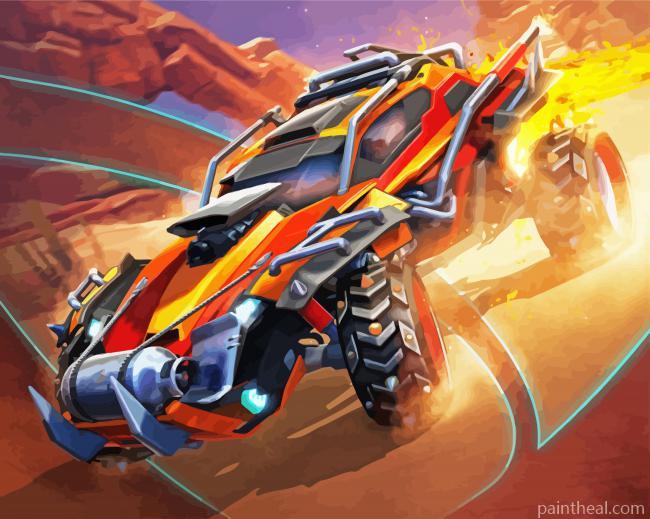 Rocket League Poster Painting By Numbers Kits