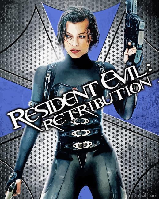 Resident Evil Video Game Character Painting By Numbers Kits