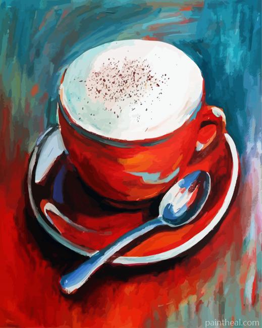 Coffee Cup Painting By Numbers Kits