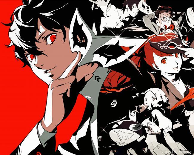 Persona 5 Game Characters Painting By Numbers Kits