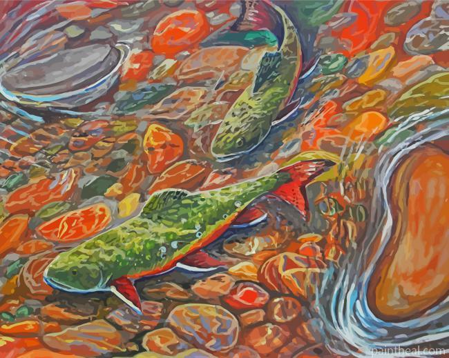 Trout Stream Painting By Numbers Kits