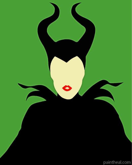 Illustration Maleficent Painting By Numbers Kits