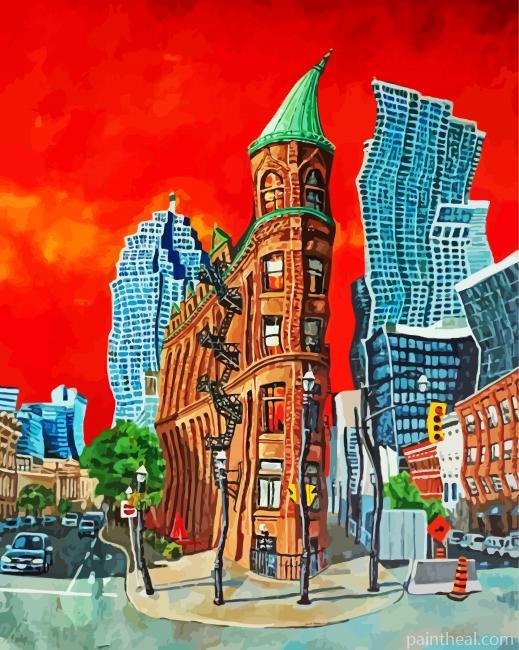 Distortion Buildings Art Painting By Numbers Kits
