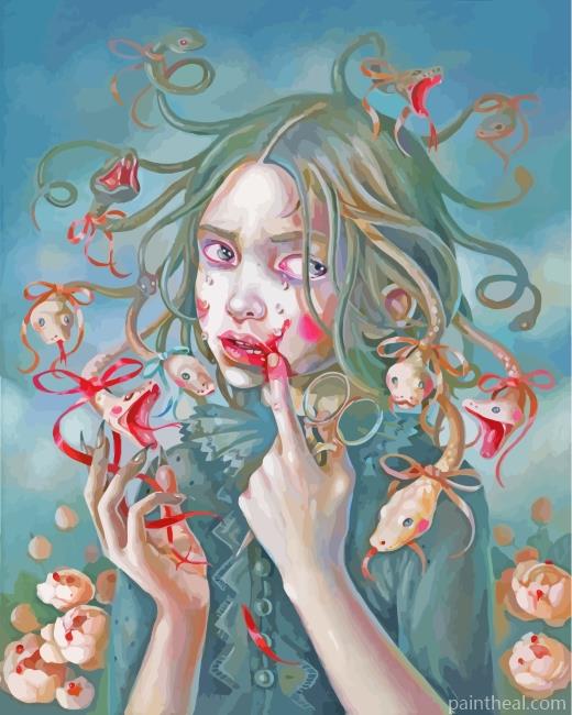 Little Medusa Painting By Numbers Kits