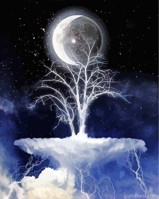 Mystical Moon Painting By Numbers Kits