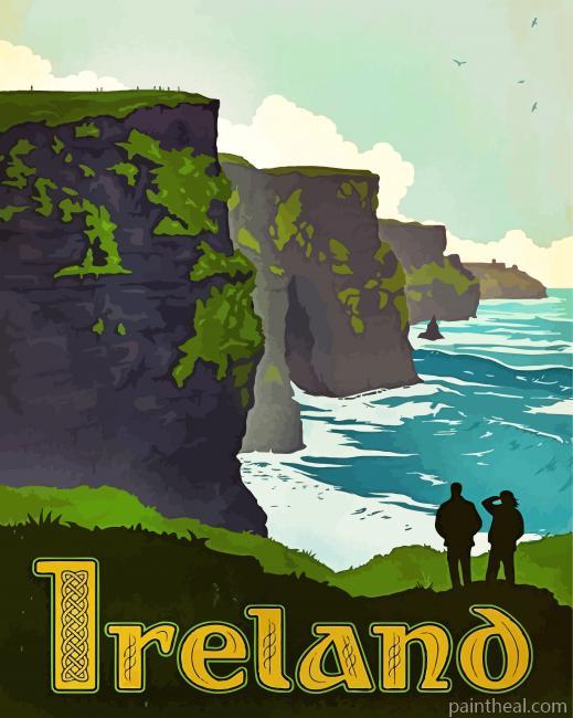Cliffs of Moher Ireland Painting By Numbers Kits