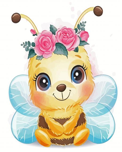 Cute Bee Painting By Numbers Kits