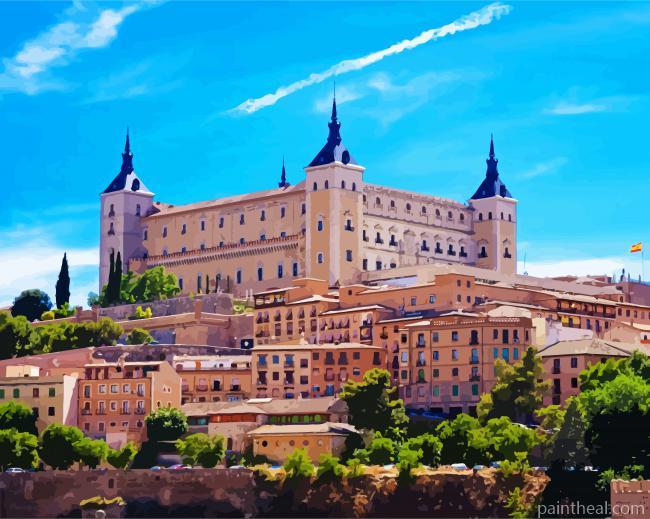 Alcazar Of Toledo Spain Painting By Numbers Kits