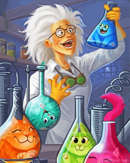 Chemist Scientist Painting By Numbers Kits