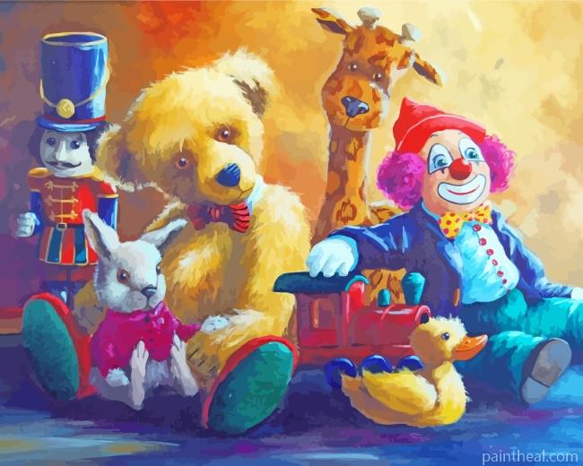 Old Time Toys Painting By Numbers Kits
