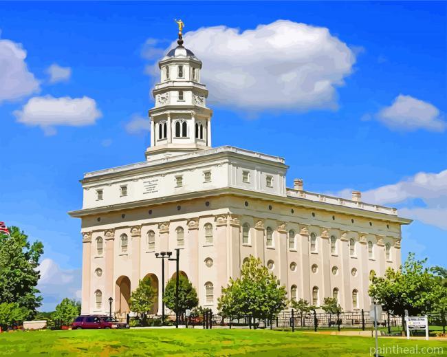 Aesthetic Nauvoo Temple Painting By Numbers Kits