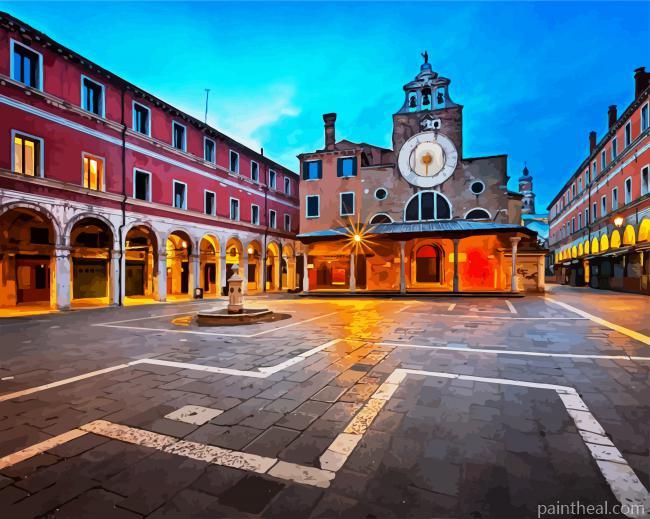 Chiesa Di San Giacomo Di Rialto Painting By Numbers Kits