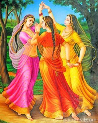 Indian Ladies Painting By Numbers Kits
