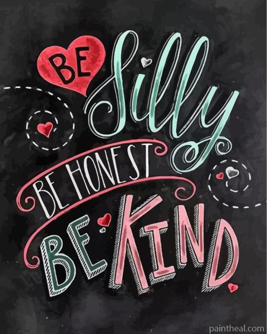 Be Kind Painting By Numbers Kits