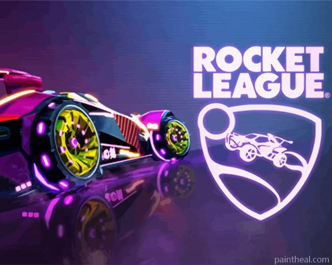 Rocket League Game Poster Painting By Numbers Kits