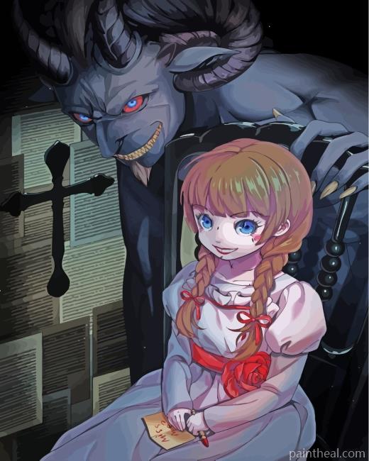 Annabelle Horror Movie Painting By Numbers Kits