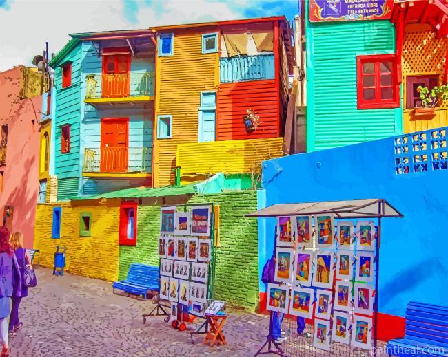 La Boca Argentina Painting By Numbers Kits