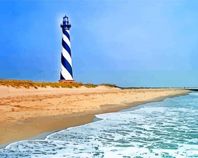 The Cape Hatteras Light Station Painting By Numbers Kits
