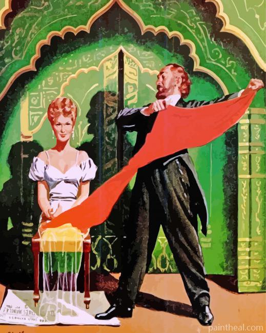 Vintage Magician In Show Painting By Numbers Kits