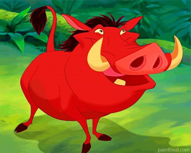 Pumbaa Lion King Painting By Numbers Kits