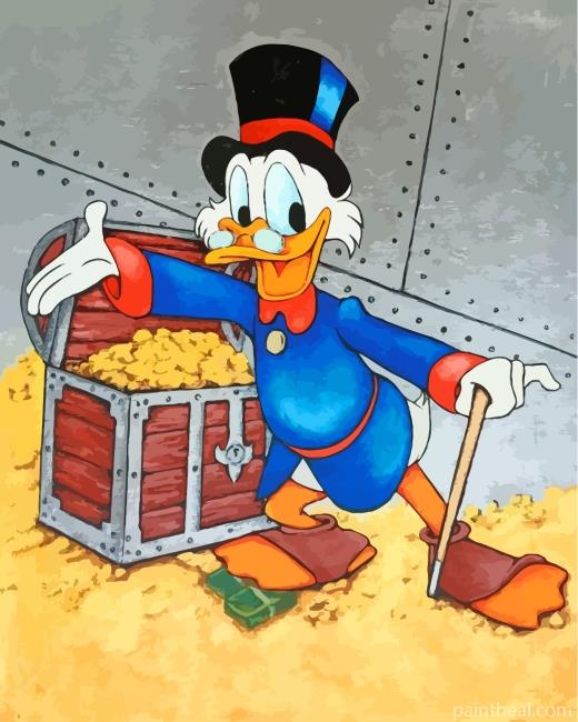Cool Scrooge Mcduck Painting By Numbers Kits