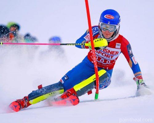 Aesthetic Alpine Skiing Painting By Numbers Kits
