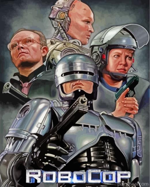 Robocop Movie Characters Painting By Numbers Kits