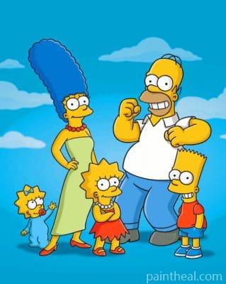 Simpson Family Painting By Numbers Kits