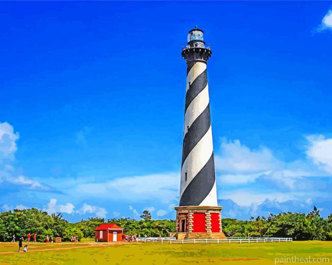 Cape Hatteras Light North Carolina Painting By Numbers Kits