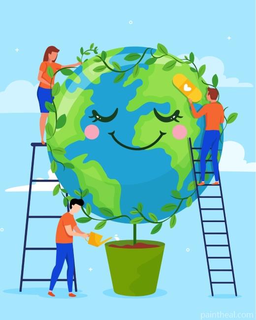 Healthy World Painting By Numbers Kits