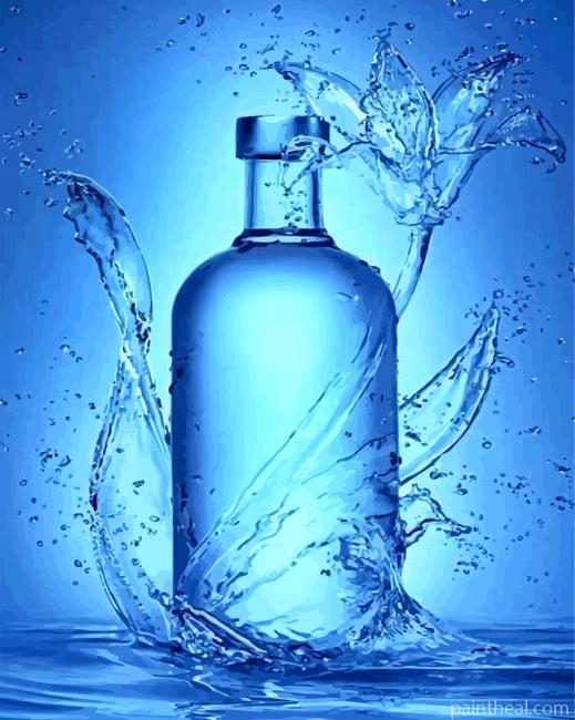 Bottle Of Water Painting By Numbers Kits