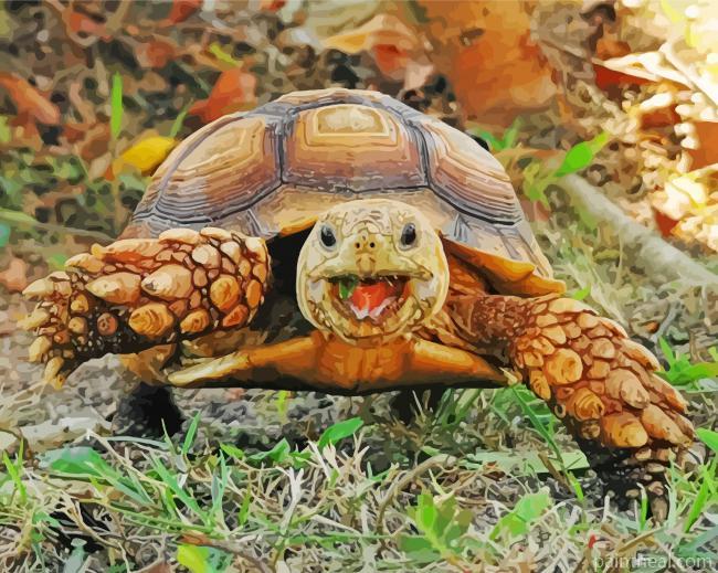 Animal Tortoise Painting By Numbers Kits