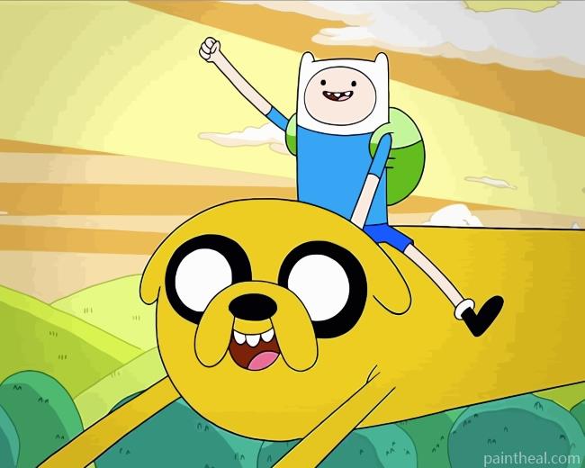 Jack The Dog And Finn The Human Painting By Numbers Kits