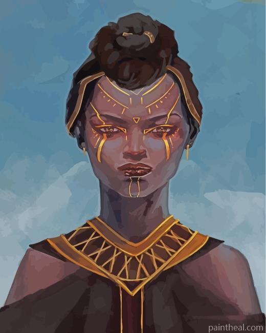 Strong Black Woman Painting By Numbers Kits