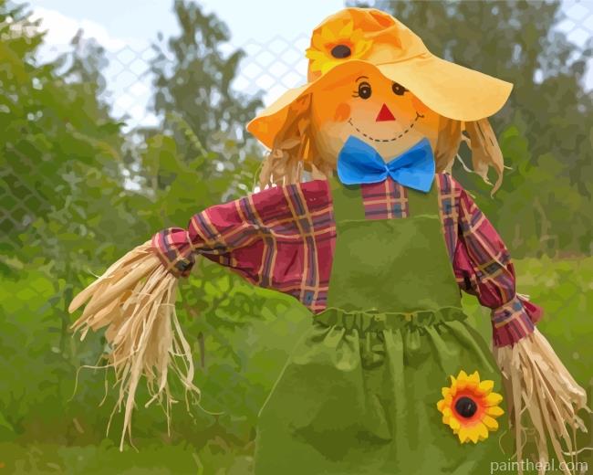 Scarecrow Girl Painting By Numbers Kits