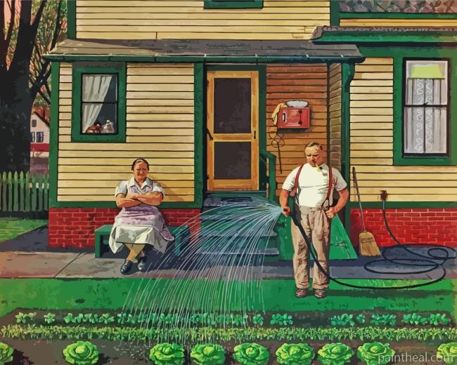Tending The Garden Painting By Numbers Kits