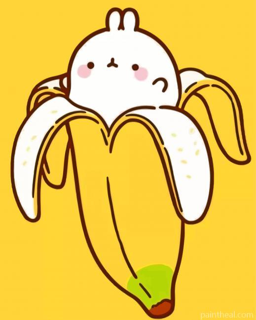 Cute Banana Painting By Numbers Kits