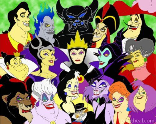 Disney Villains Painting By Numbers Kits