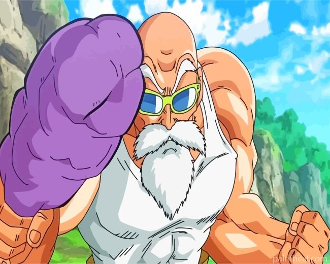 Master Roshi Painting By Numbers Kits