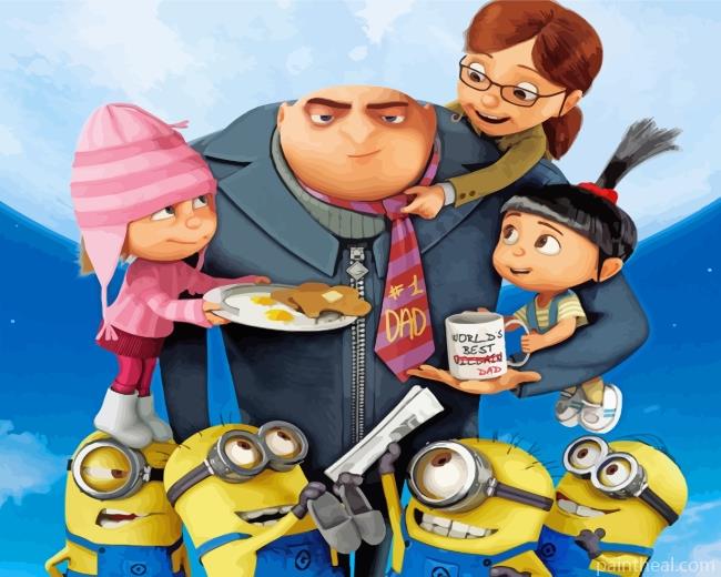 Minions And Gru Painting By Numbers Kits