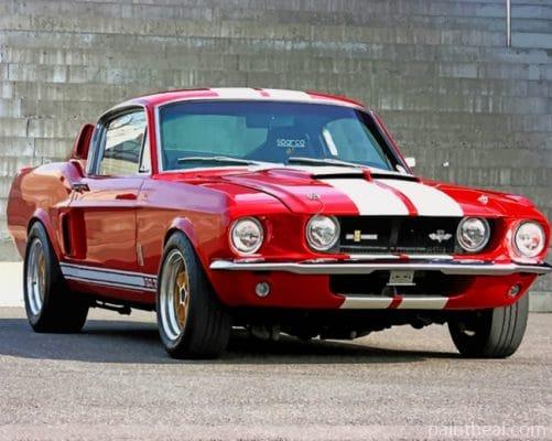 Red Shelby Gt500 Painting By Numbers Kits
